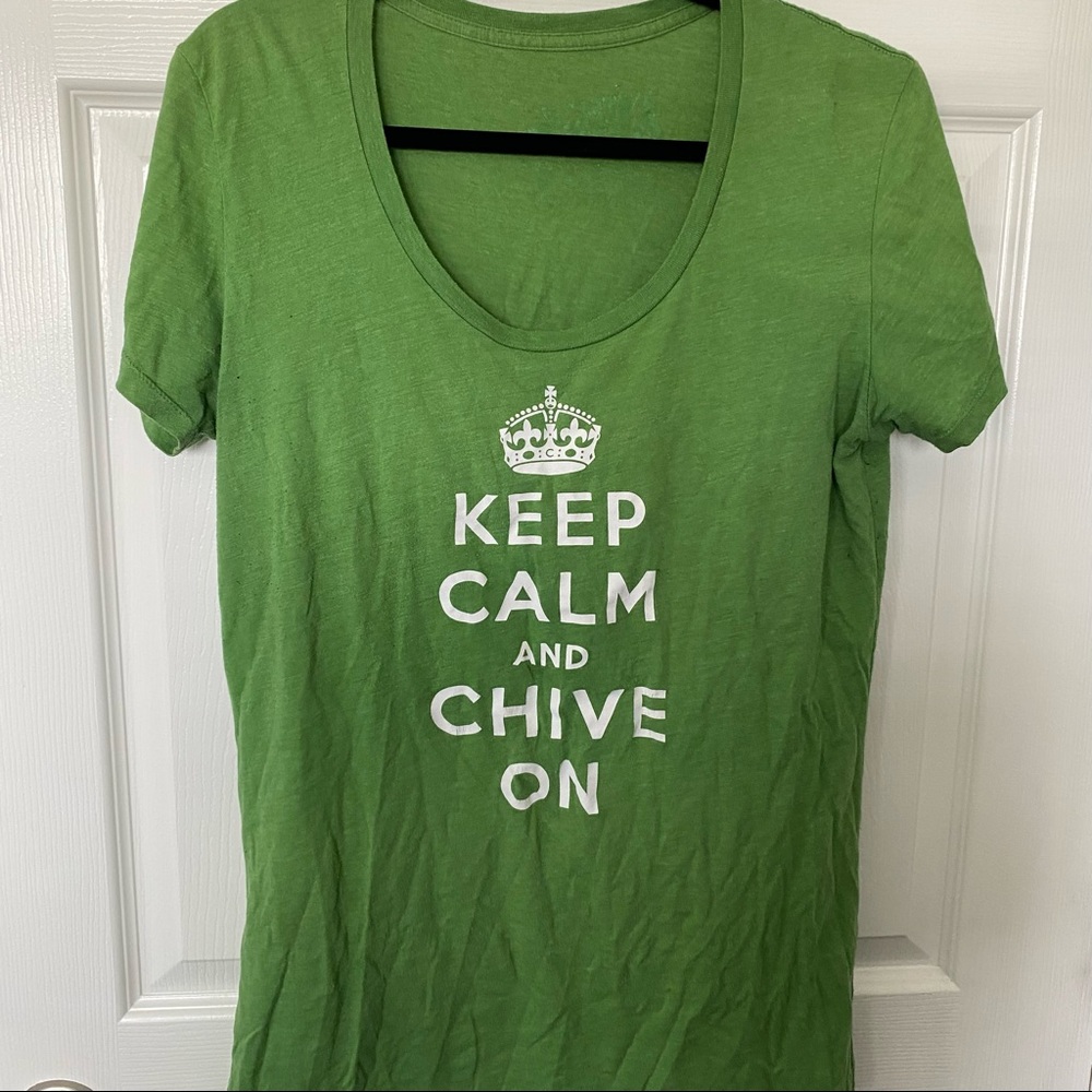 Chive Tees Shirt - Keep Calm and Chive On - Size XL